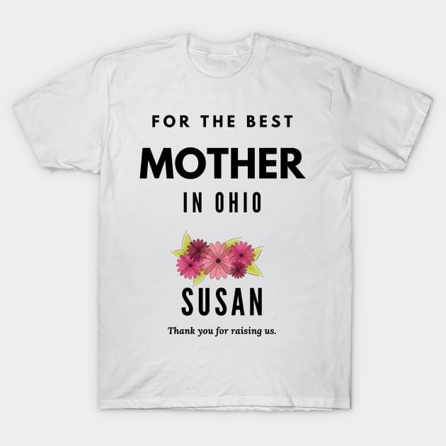 Best Mom in Ohio T-Shirt by Aesthetico Clothing